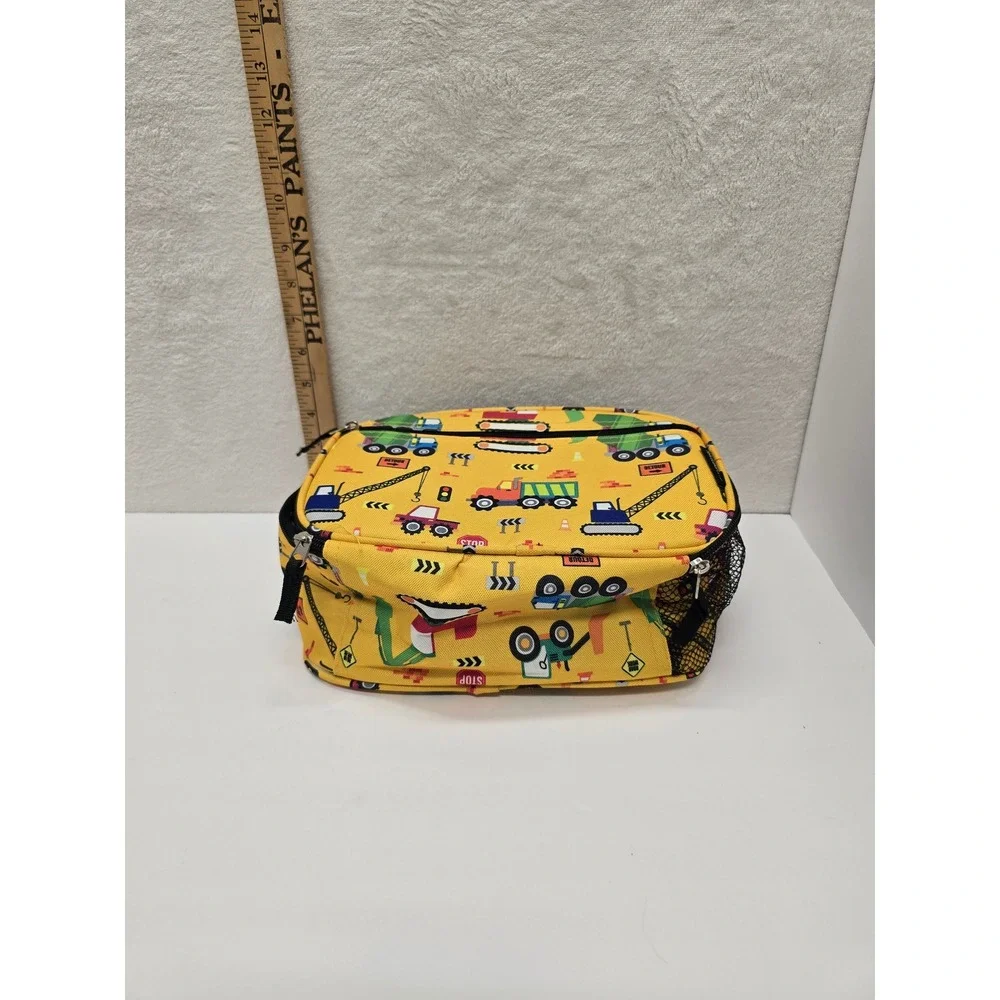 Travelers Club‎ Kids Yellow Construction Truck Insulated Lunch Bag
